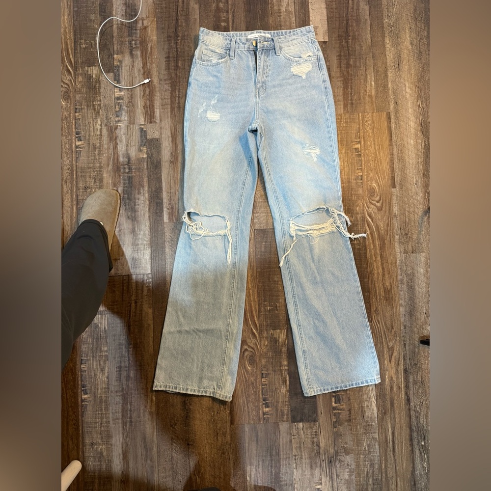 Altar'd State Blue Denim Flare Jeans size 26 worn once In